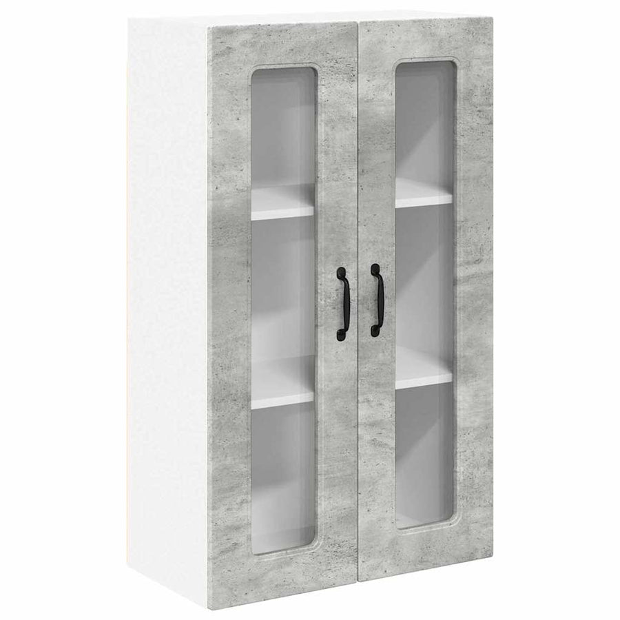 Keukenkast aan de muur met plank Beton Grijs 60 x 31 x 100 cm