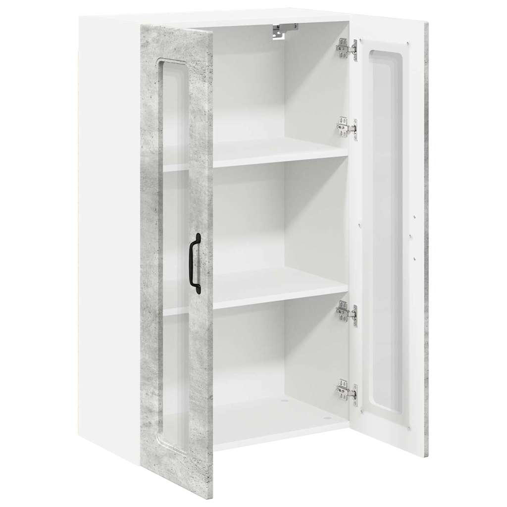 Keukenkast aan de muur met plank Beton Grijs 60 x 31 x 100 cm