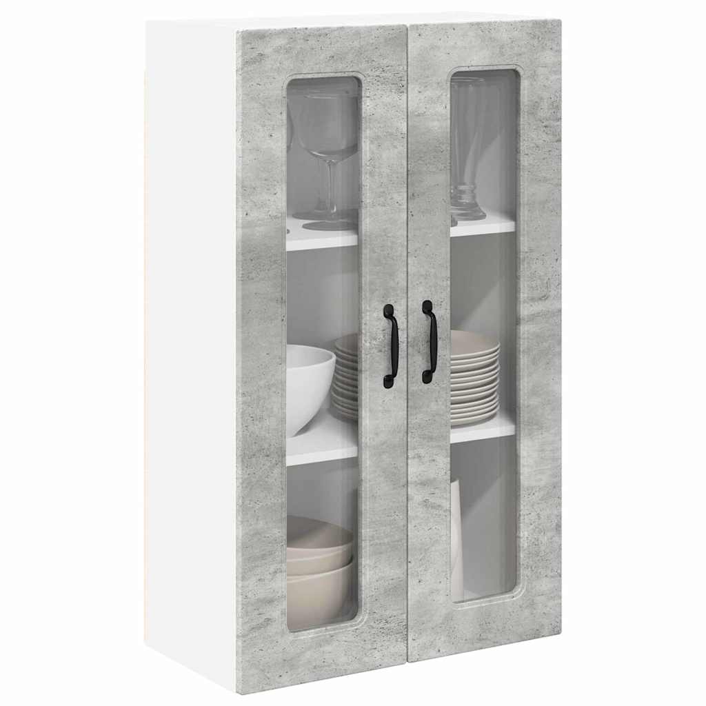Keukenkast aan de muur met plank Beton Grijs 60 x 31 x 100 cm