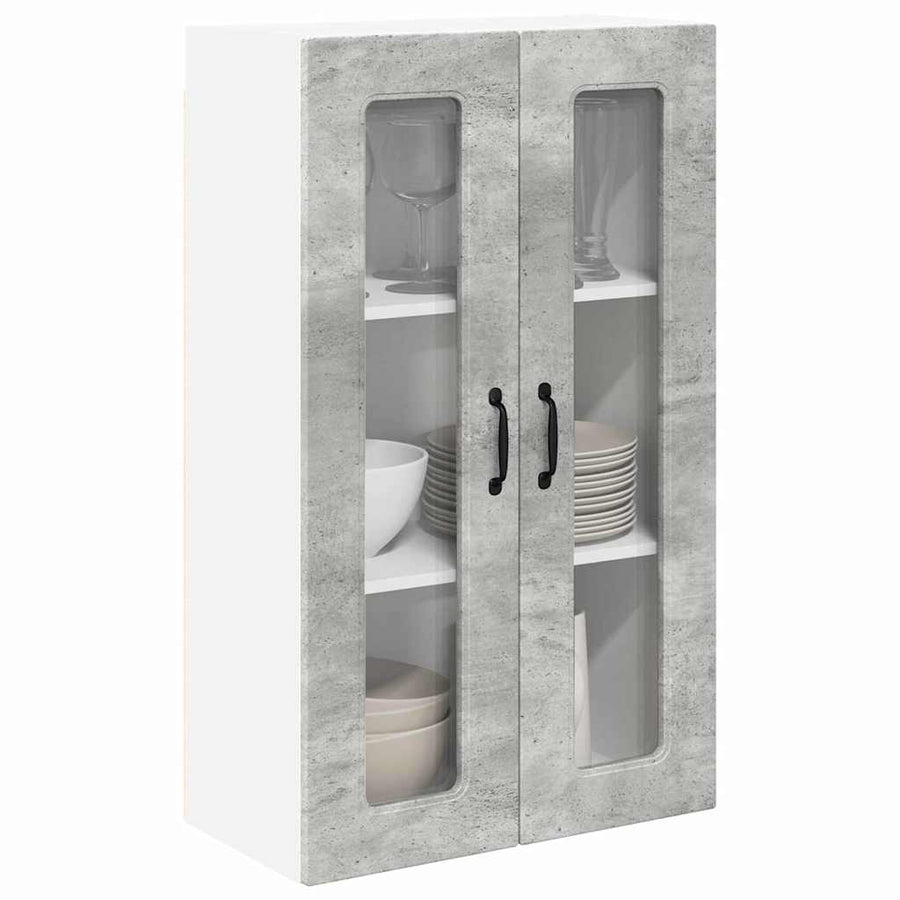 Keukenkast aan de muur met plank Beton Grijs 60 x 31 x 100 cm