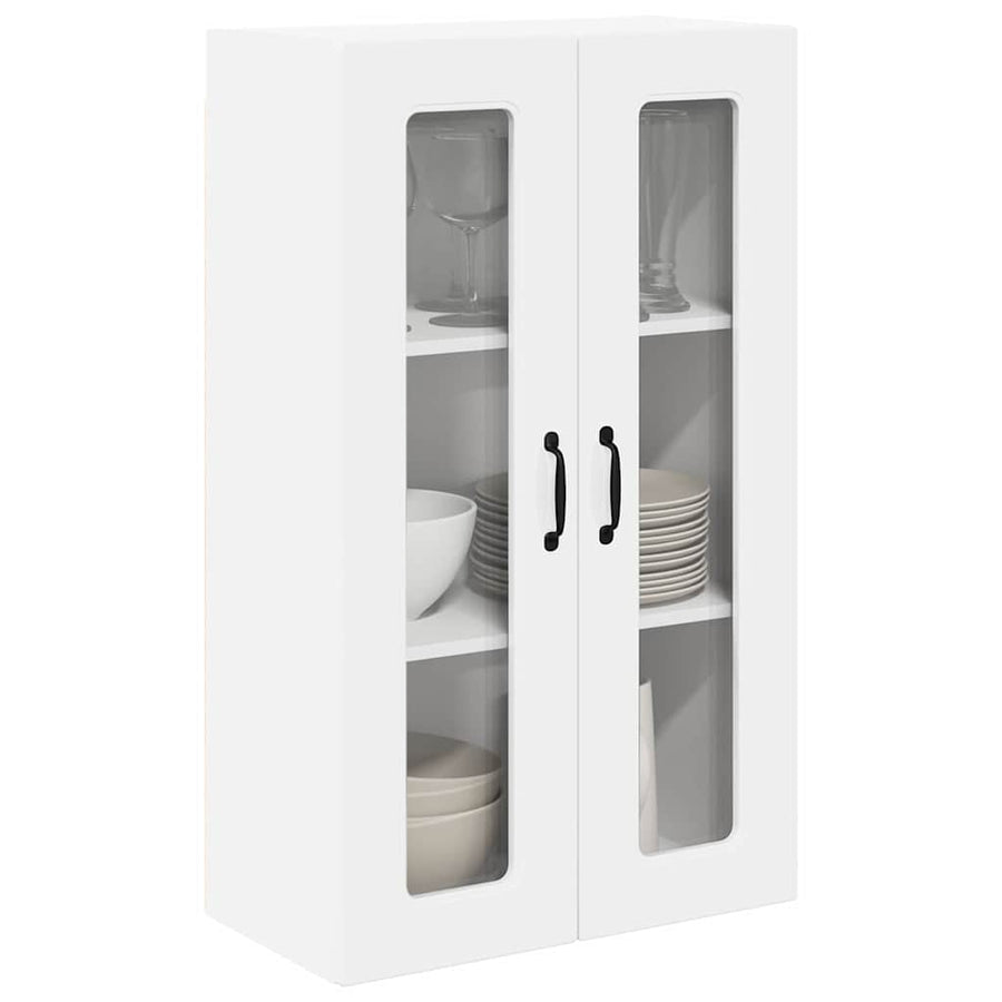 Keukenkast aan de muur met plank Hoogglans wit 60 x 31 x 100 cm