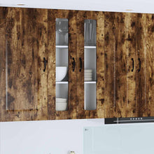 Keukenkast aan de muur met plank Gerookt eiken 60 x 31 x 100 cm
