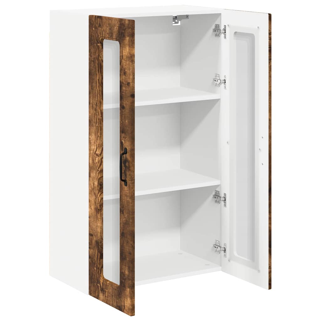 Keukenkast aan de muur met plank Gerookt eiken 60 x 31 x 100 cm