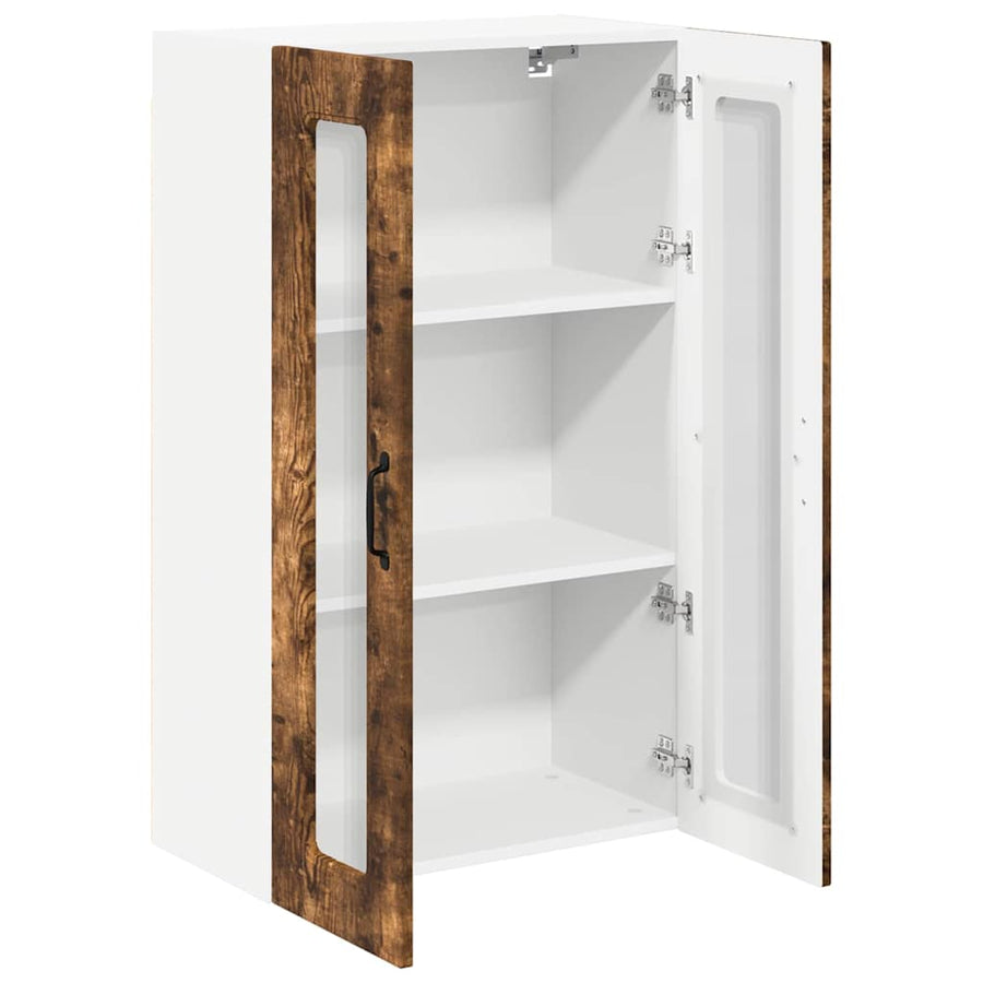 Keukenkast aan de muur met plank Gerookt eiken 60 x 31 x 100 cm