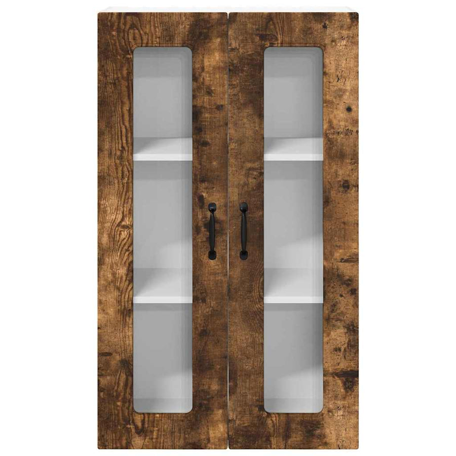Keukenkast aan de muur met plank Gerookt eiken 60 x 31 x 100 cm