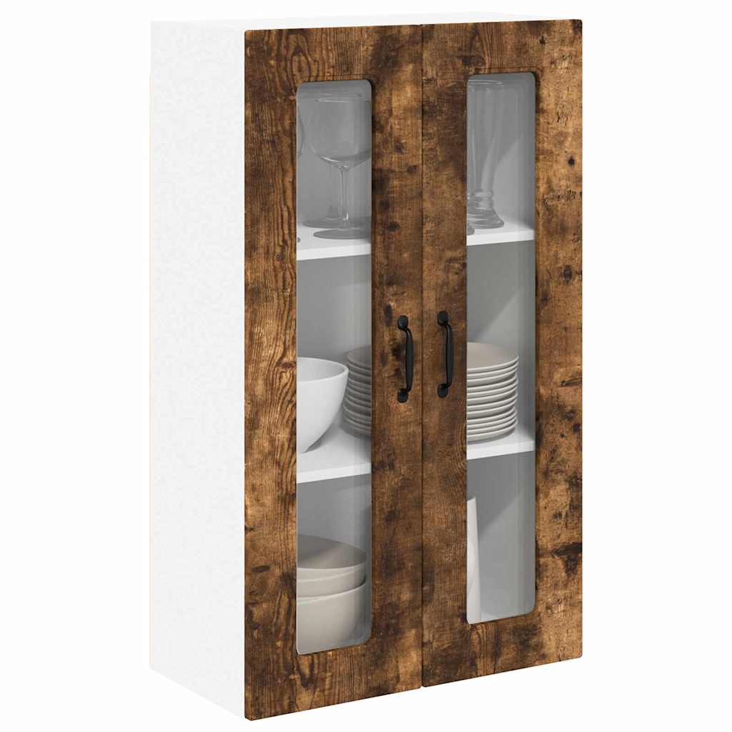 Keukenkast aan de muur met plank Gerookt eiken 60 x 31 x 100 cm