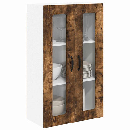 Keukenkast aan de muur met plank Gerookt eiken 60 x 31 x 100 cm