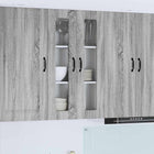 Keukenkast 60x31x100 cm grijs sonoma bewerkt hout