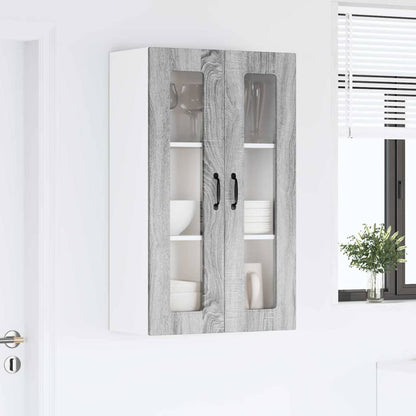 Keukenkast aan de muur met plank Grijs Sonoma 60 x 31 x 100 cm