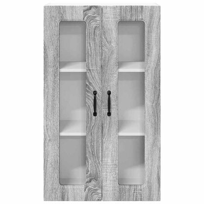 Keukenkast aan de muur met plank Grijs Sonoma 60 x 31 x 100 cm