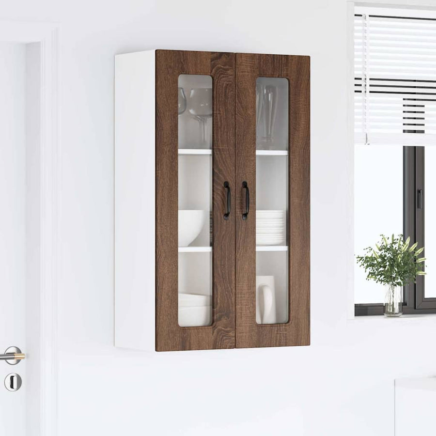Keukenkast aan de muur met plank Bruin Eiken 60 x 31 x 100 cm