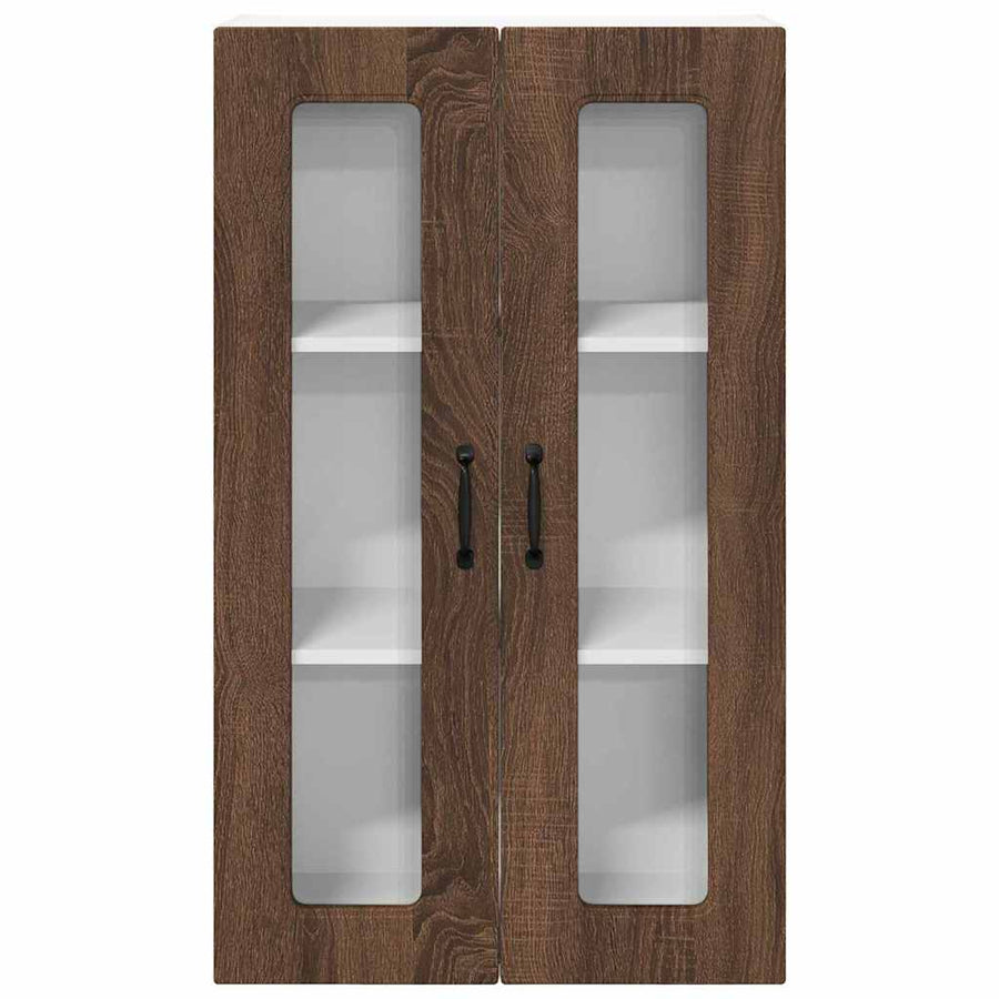 Keukenkast aan de muur met plank Bruin Eiken 60 x 31 x 100 cm
