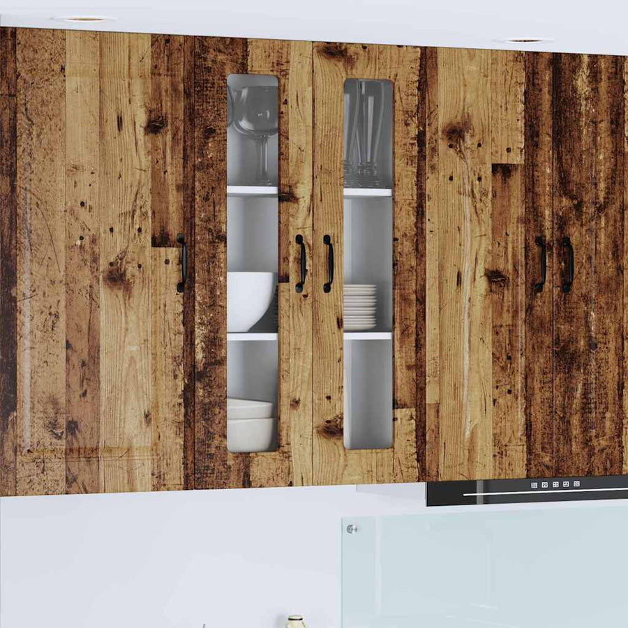 Keukenkast aan de muur Oud Hout 60 x 31 x 100 cm Bewerkt hout