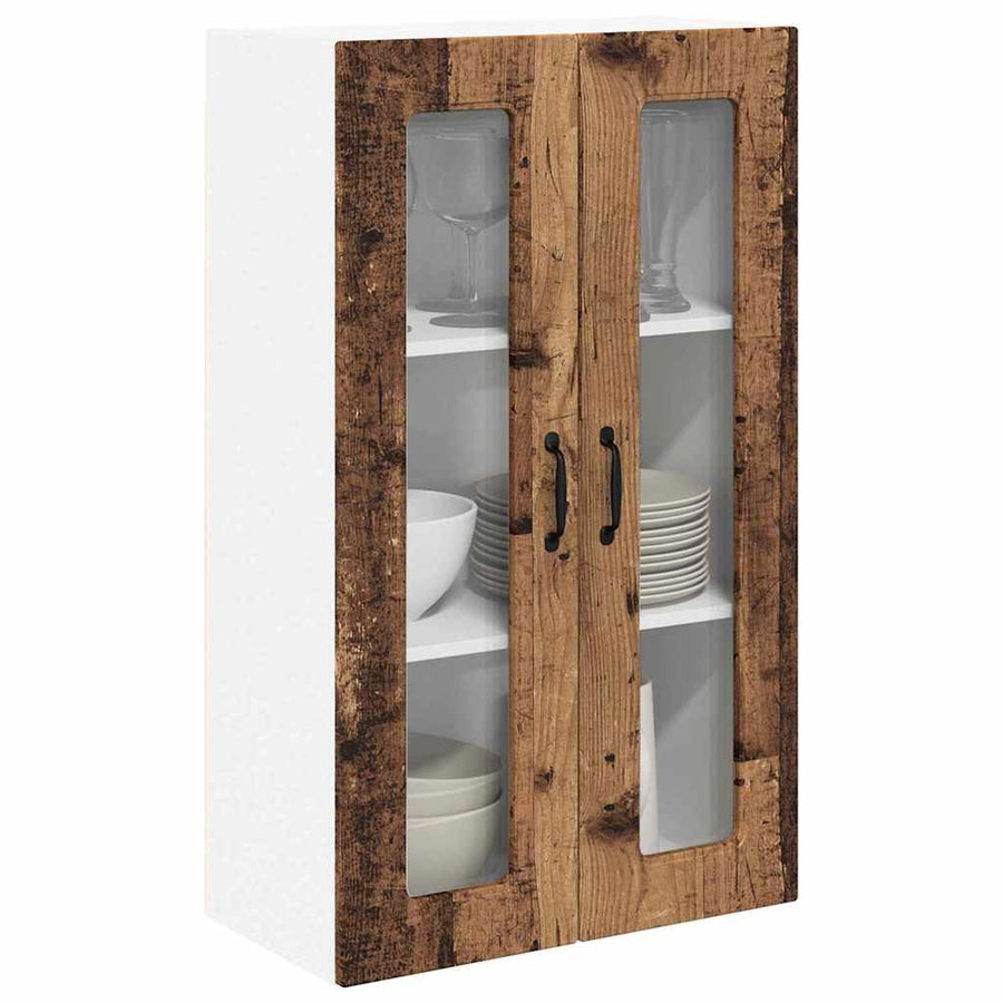 Keukenkast aan de muur Oud Hout 60 x 31 x 100 cm Bewerkt hout