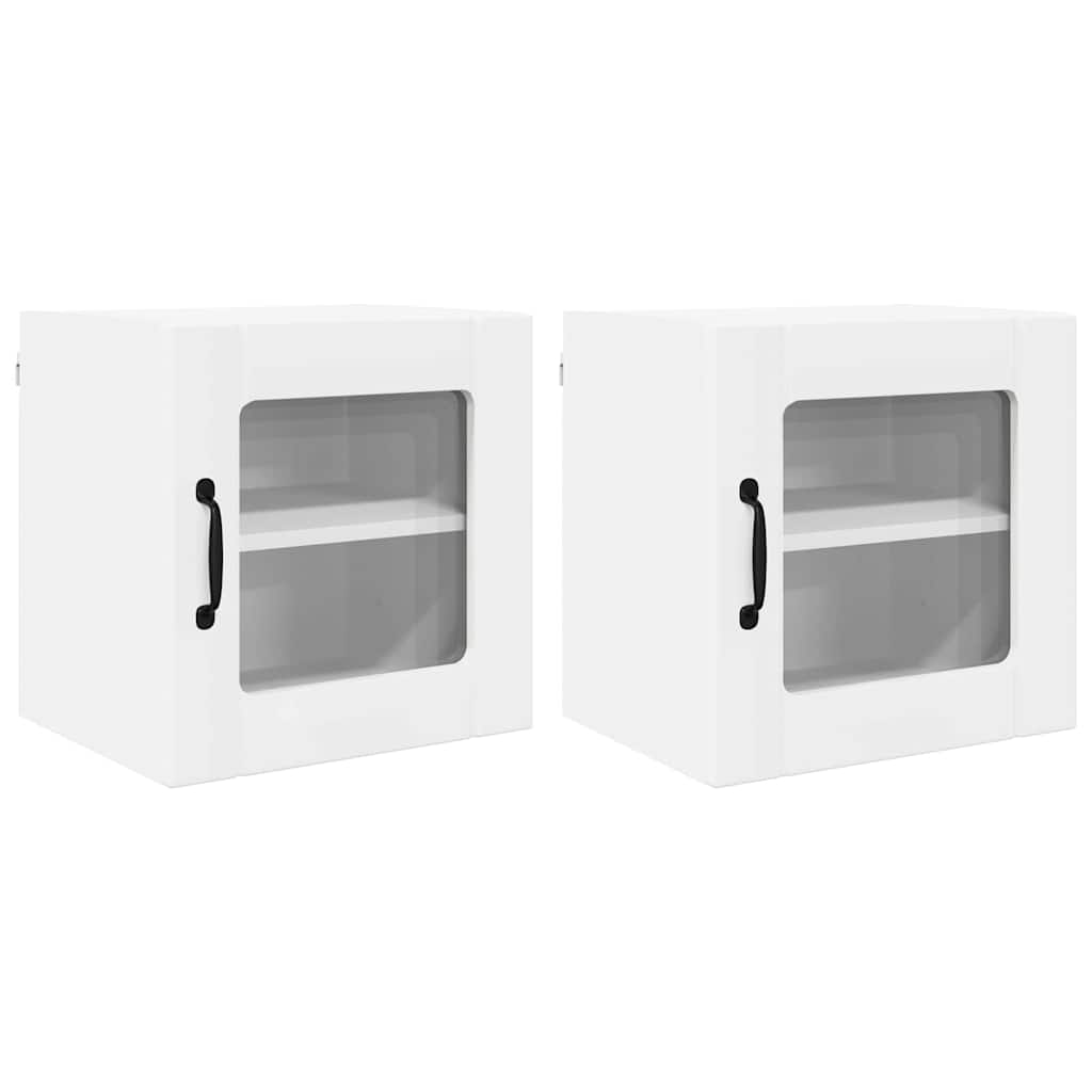 Keukenkast aan de muur 2 pcs Wit 40 x 31 x 40 cm Bewerkt hout