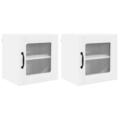 Keukenkast aan de muur 2 pcs Wit 40 x 31 x 40 cm Bewerkt hout