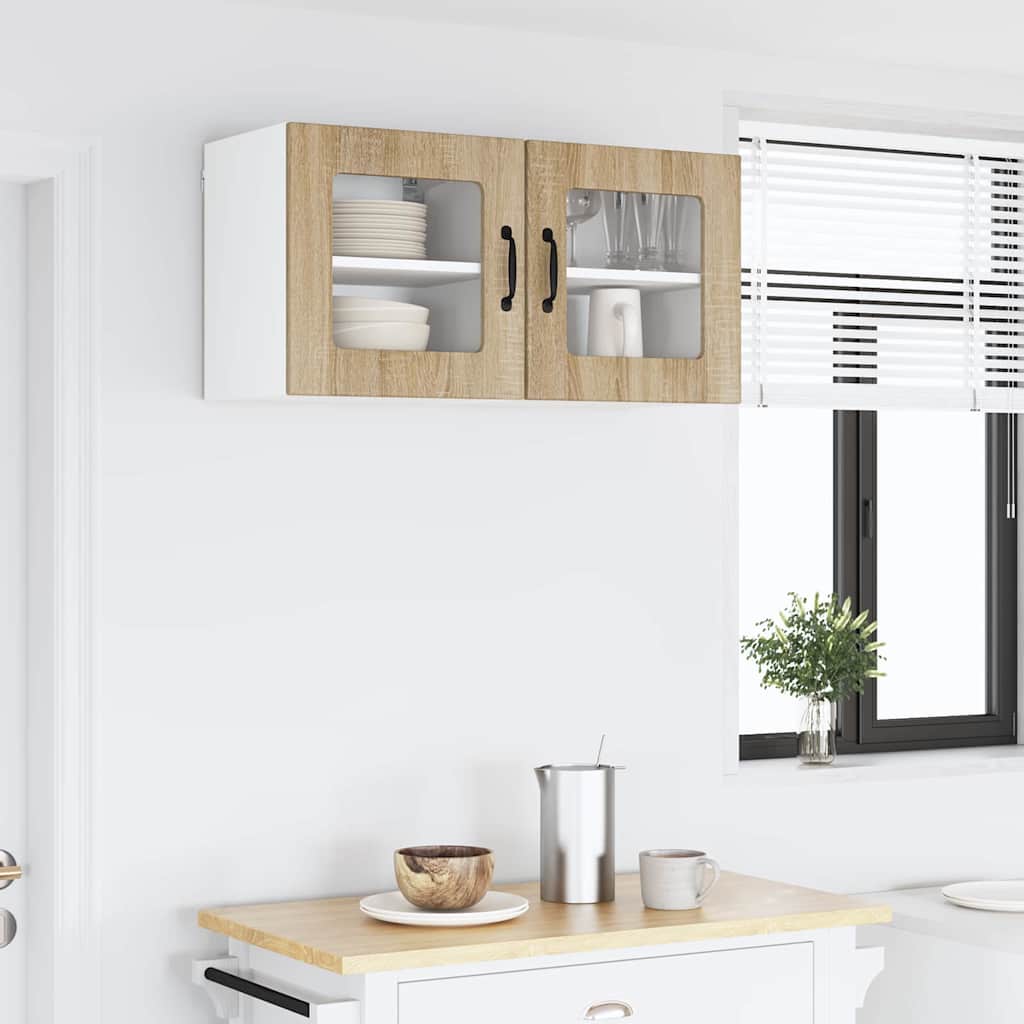 Keukenkast aan de muur 2 pcs Sonoma Eiken 40 x 31 x 40 cm