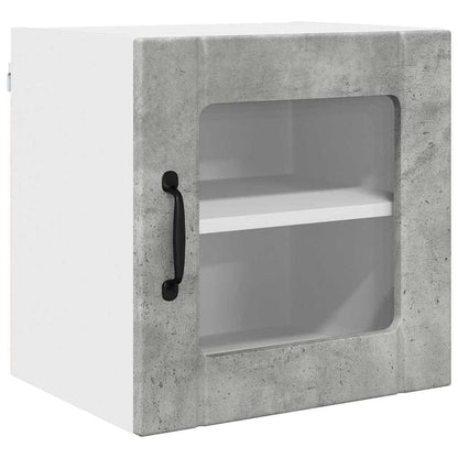 Keukenkast aan de muur Beton Grijs 40 x 31 x 40 cm Bewerkt hout