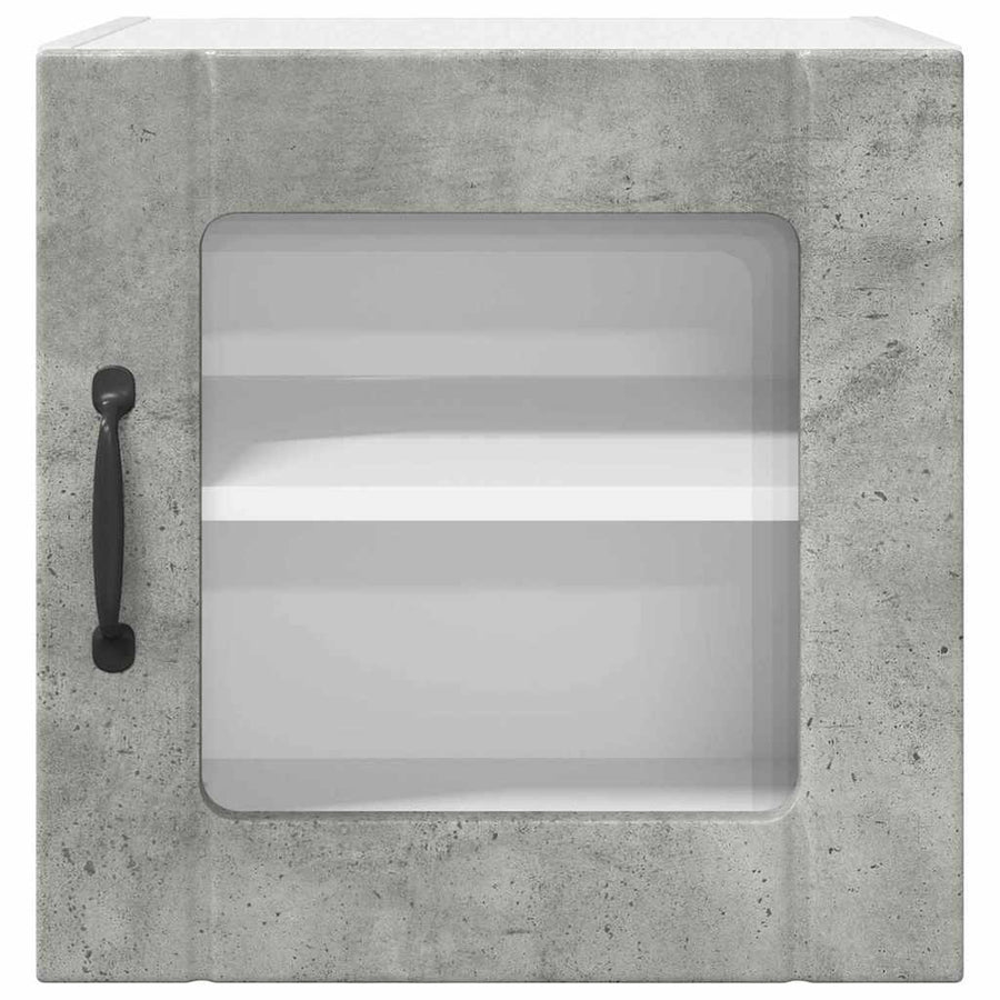 Keukenkast aan de muur Beton Grijs 40 x 31 x 40 cm Bewerkt hout