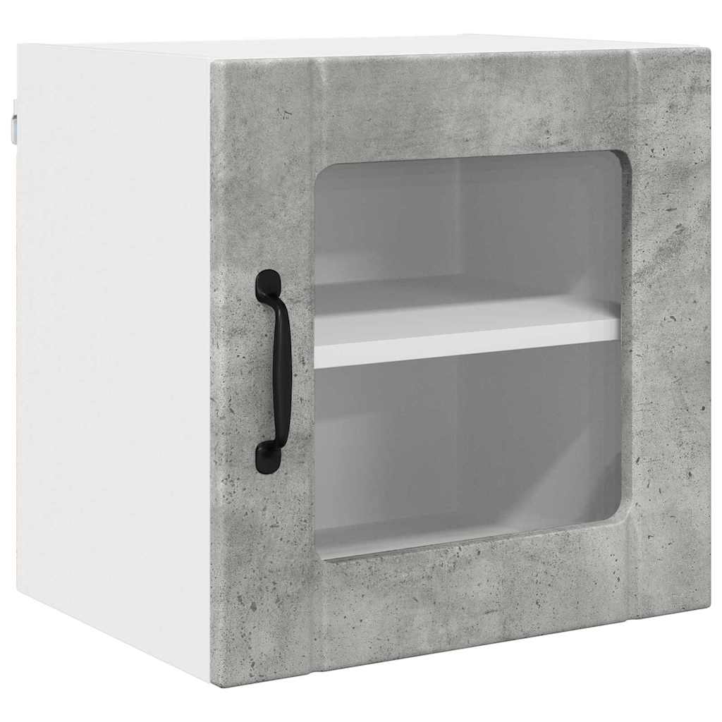 Keukenkast aan de muur 2 pcs Beton Grijs 40 x 31 x 40 cm