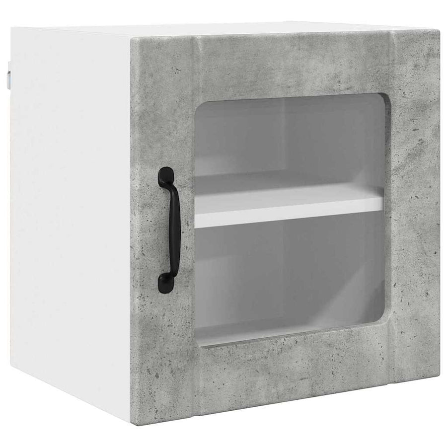 Keukenkast aan de muur 2 pcs Beton Grijs 40 x 31 x 40 cm