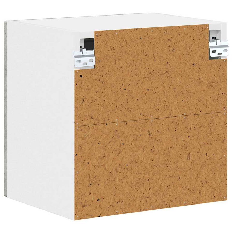 Keukenkast aan de muur 2 pcs Beton Grijs 40 x 31 x 40 cm