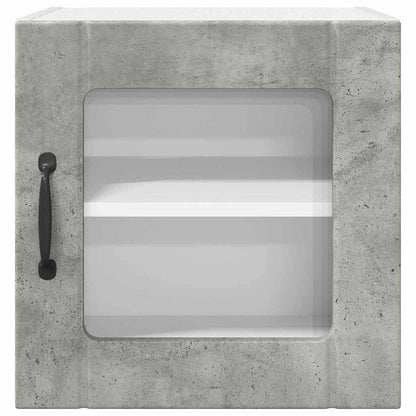 Keukenkast aan de muur 2 pcs Beton Grijs 40 x 31 x 40 cm