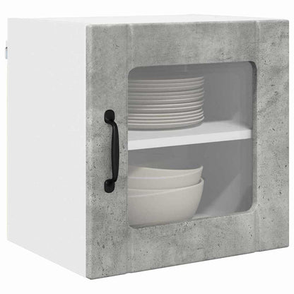 Keukenkast aan de muur 2 pcs Beton Grijs 40 x 31 x 40 cm