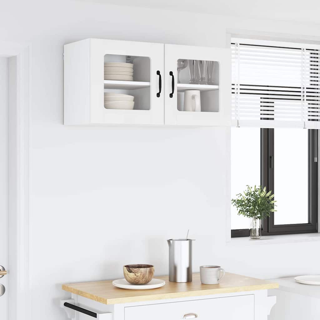 Keukenkast aan de muur met plank Hoogglans wit 40 x 31 x 40 cm