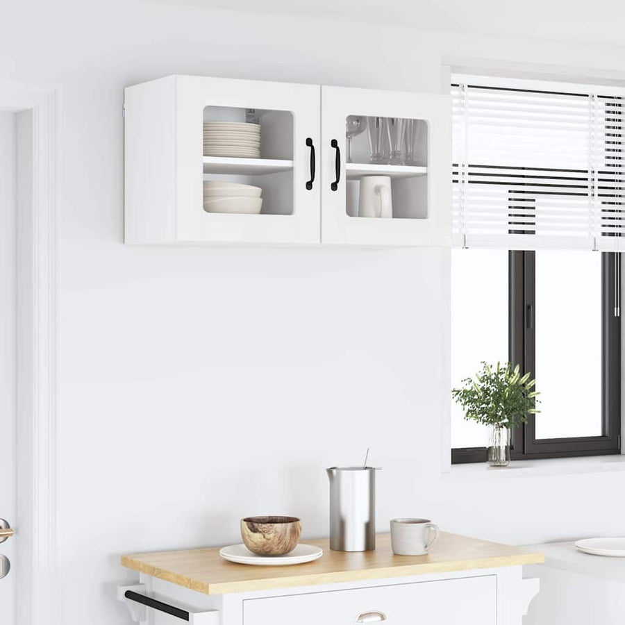 Keukenkast aan de muur met plank Hoogglans wit 40 x 31 x 40 cm