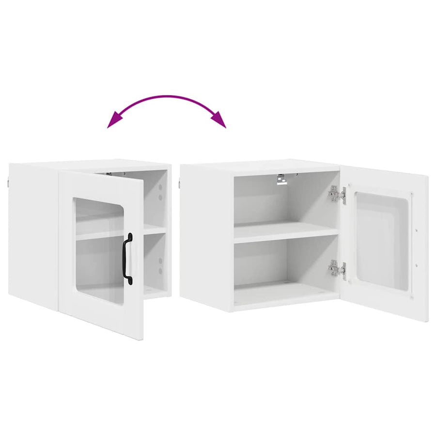 Keukenkast aan de muur met plank Hoogglans wit 40 x 31 x 40 cm