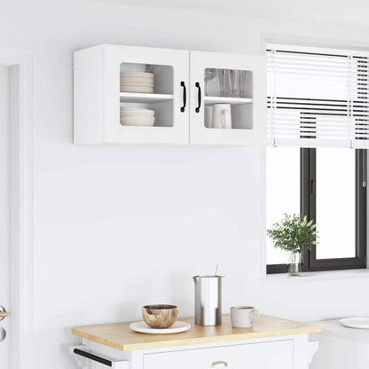 Keukenkast aan de muur 2 pcs Hoogglans wit 40 x 31 x 40 cm