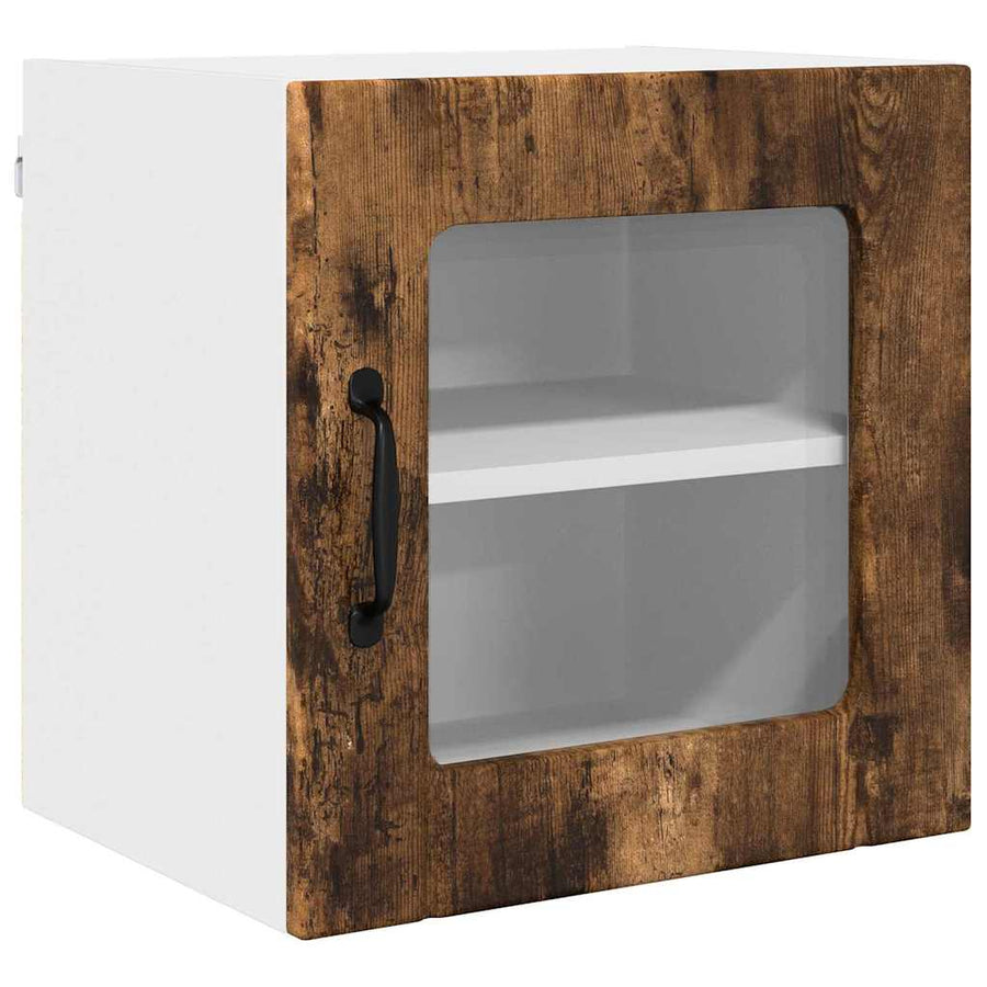 Keukenkast aan de muur 2 pcs Gerookt eiken 40 x 31 x 40 cm