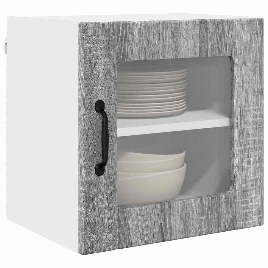 Keukenkast aan de muur 2 pcs Grijs Sonoma 40 x 31 x 40 cm