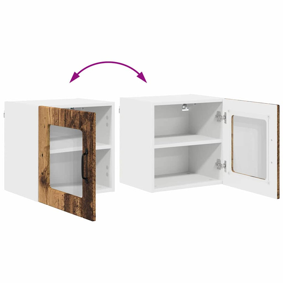 Keukenkast aan de muur Oud Hout 40 x 31 x 40 cm Bewerkt hout