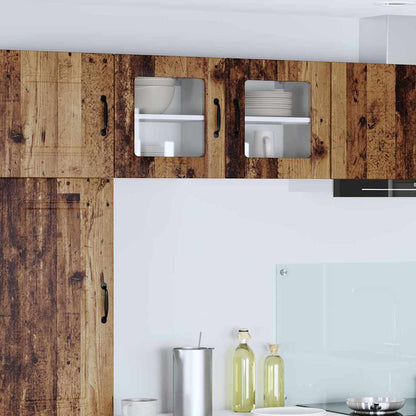 Keukenkast aan de muur met plank 2 pcs Oud Hout 40 x 31 x 40 cm