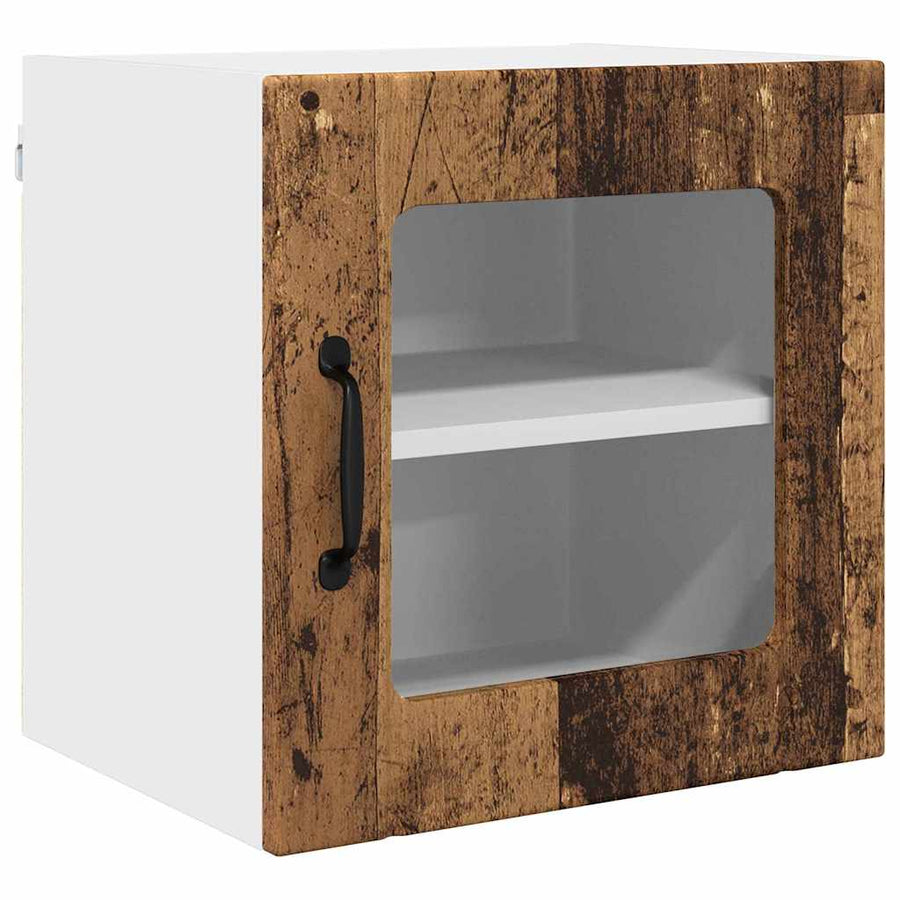 Keukenkast aan de muur met plank 2 pcs Oud Hout 40 x 31 x 40 cm