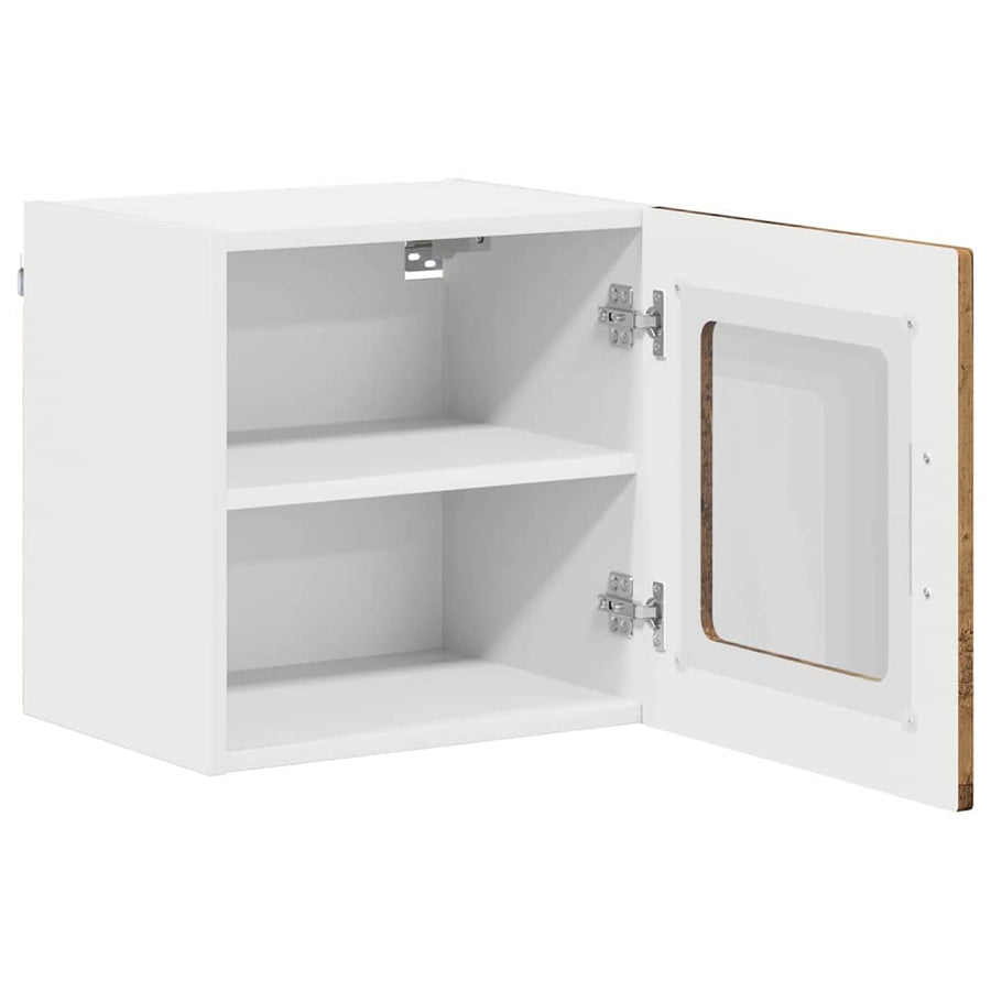Keukenkast aan de muur met plank 2 pcs Oud Hout 40 x 31 x 40 cm