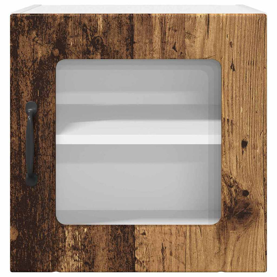 Keukenkast aan de muur met plank 2 pcs Oud Hout 40 x 31 x 40 cm