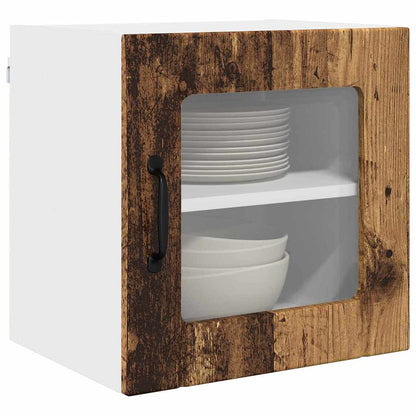 Keukenkast aan de muur met plank 2 pcs Oud Hout 40 x 31 x 40 cm