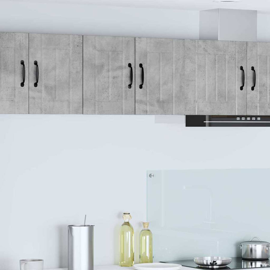 Keukenkast aan de muur 2 pcs Beton Grijs 30 x 31 x 40 cm
