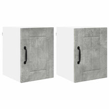 Keukenkast aan de muur 2 pcs Beton Grijs 30 x 31 x 40 cm
