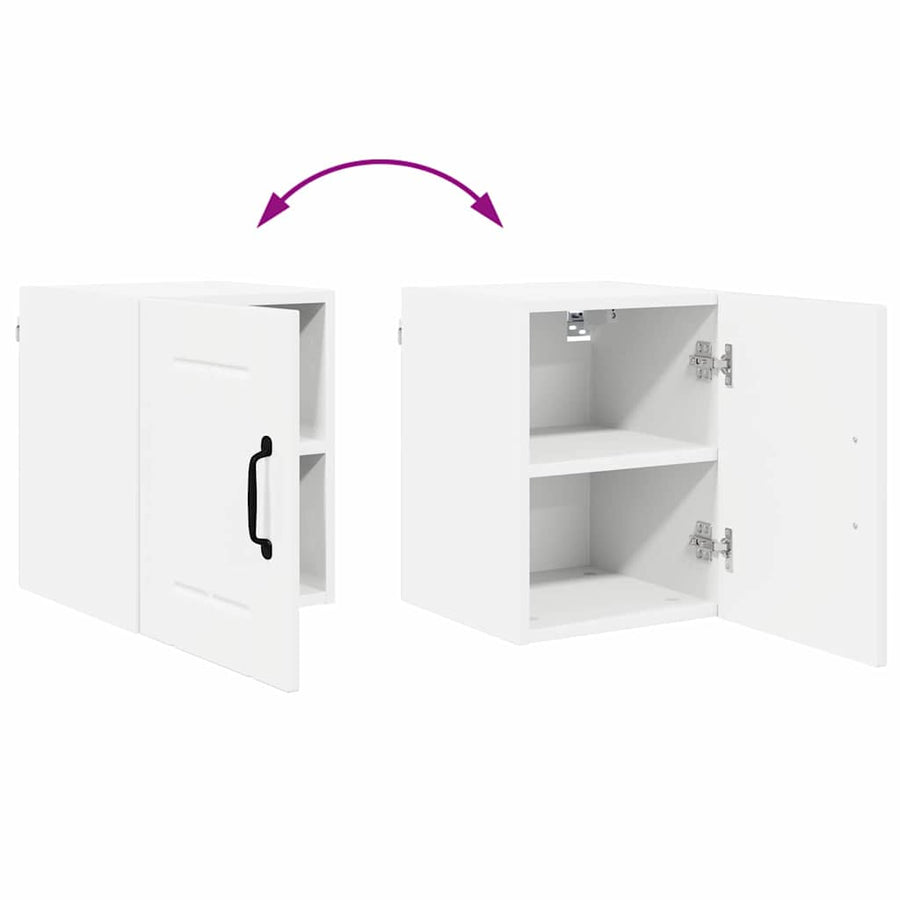 Keukenkast aan de muur met plank Hoogglans wit 30 x 31 x 40 cm