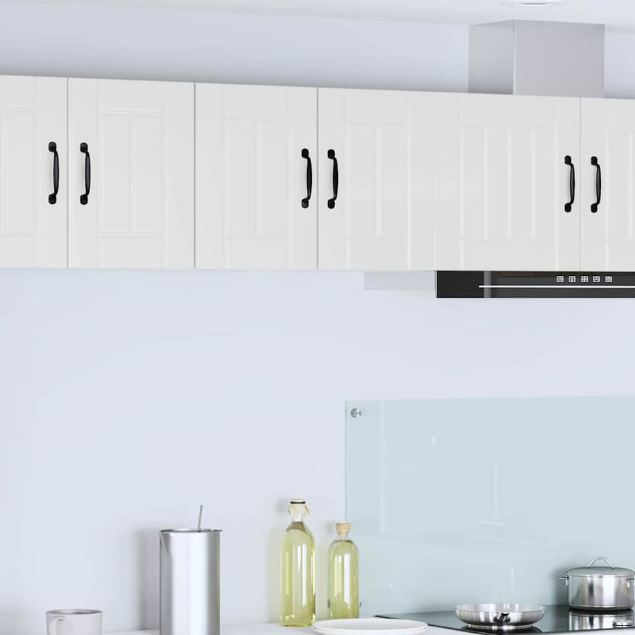 Keukenkast aan de muur 2 pcs Hoogglans wit 30 x 31 x 40 cm