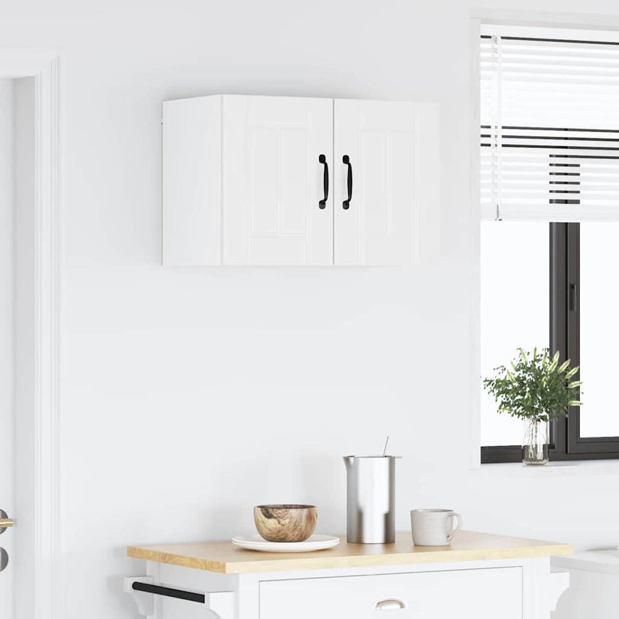Keukenkast aan de muur 2 pcs Hoogglans wit 30 x 31 x 40 cm