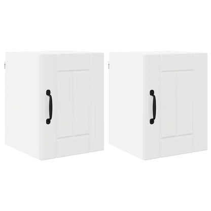 Keukenkast aan de muur 2 pcs Hoogglans wit 30 x 31 x 40 cm