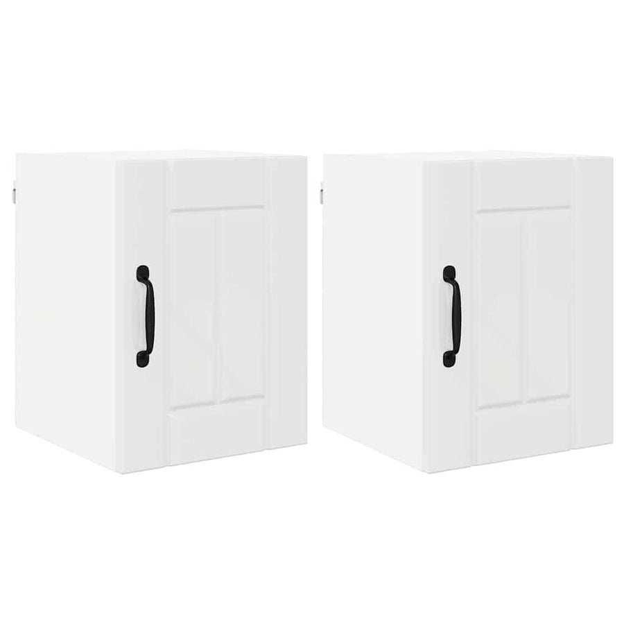 Keukenkast aan de muur 2 pcs Hoogglans wit 30 x 31 x 40 cm