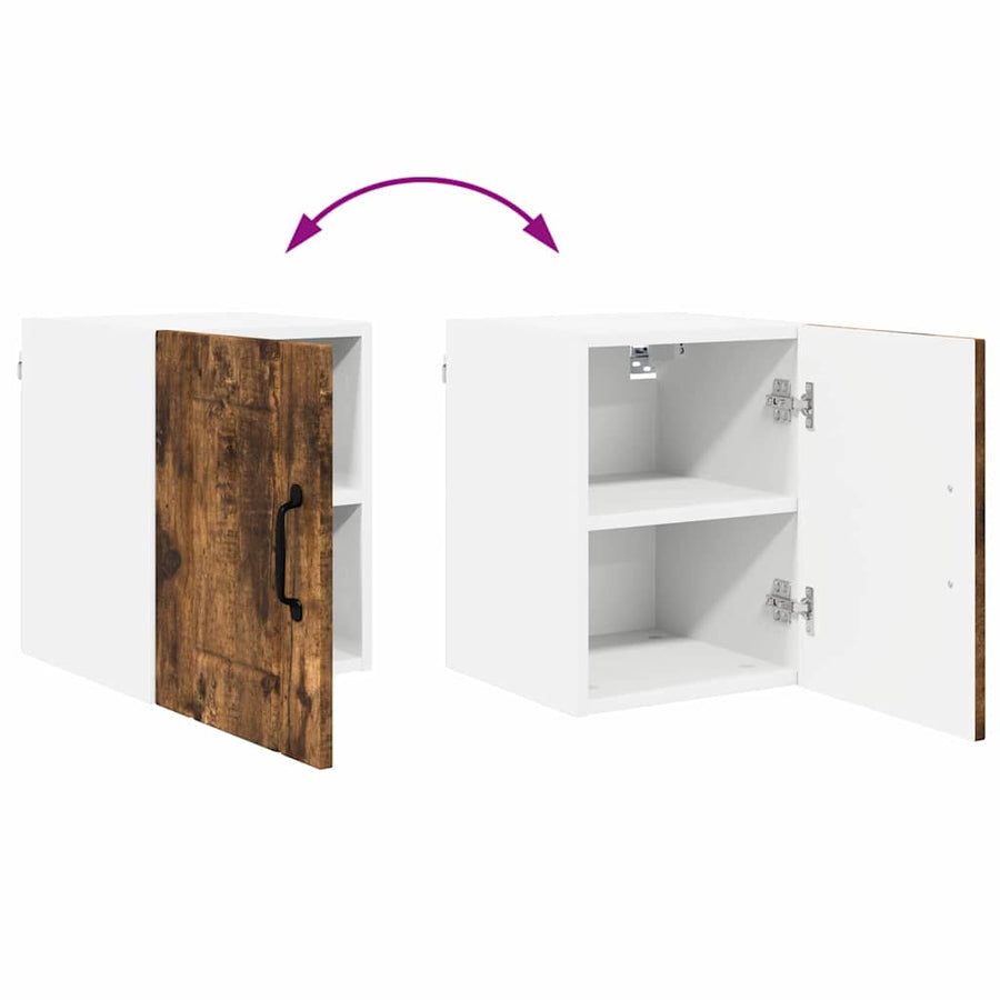Keukenkast aan de muur met plank Gerookt eiken 30 x 31 x 40 cm