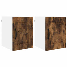 Keukenkast aan de muur 2 pcs Gerookt eiken 30 x 31 x 40 cm
