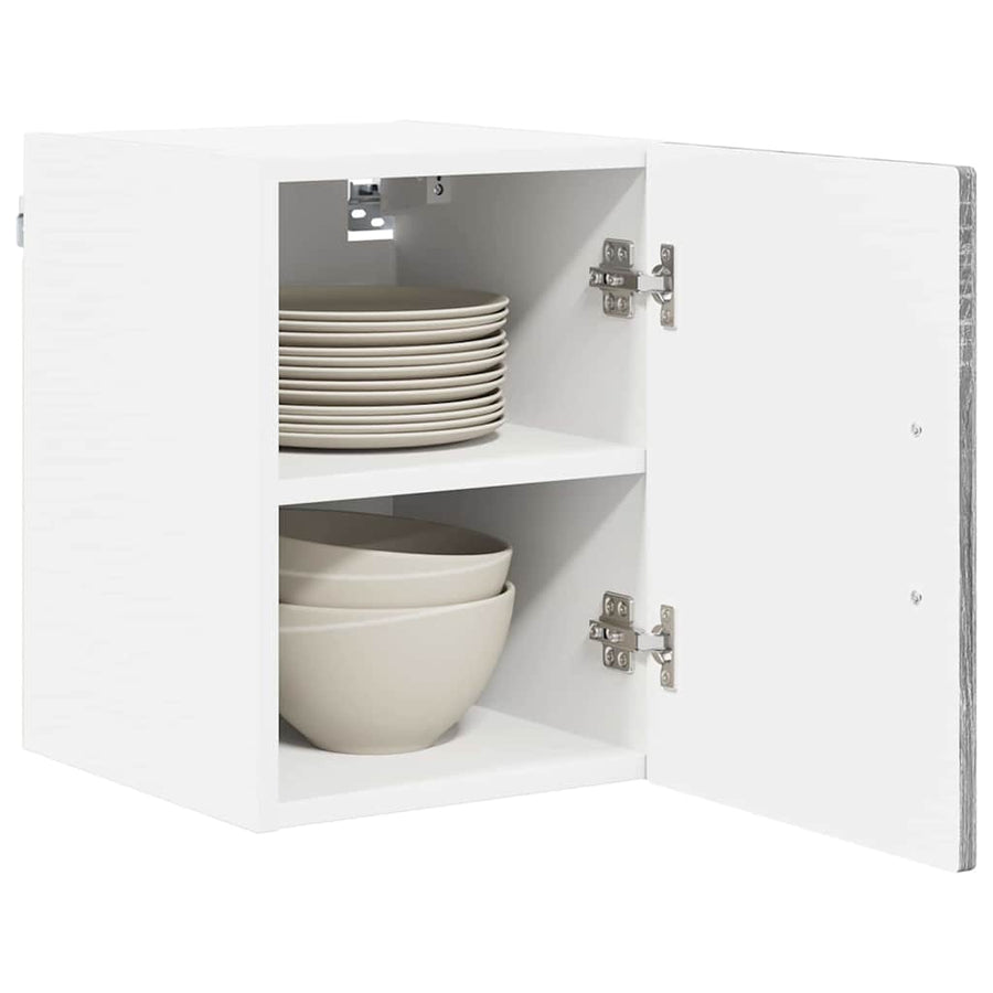 Keukenkast aan de muur met plank Grijs Sonoma 30 x 31 x 40 cm